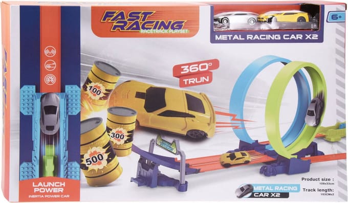 Auto Racebaan Looping Speelset met 2 Auto's