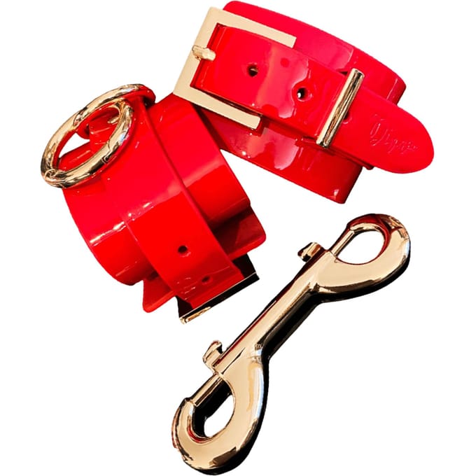 'High Gloss Bondage Ankle Cuffs'