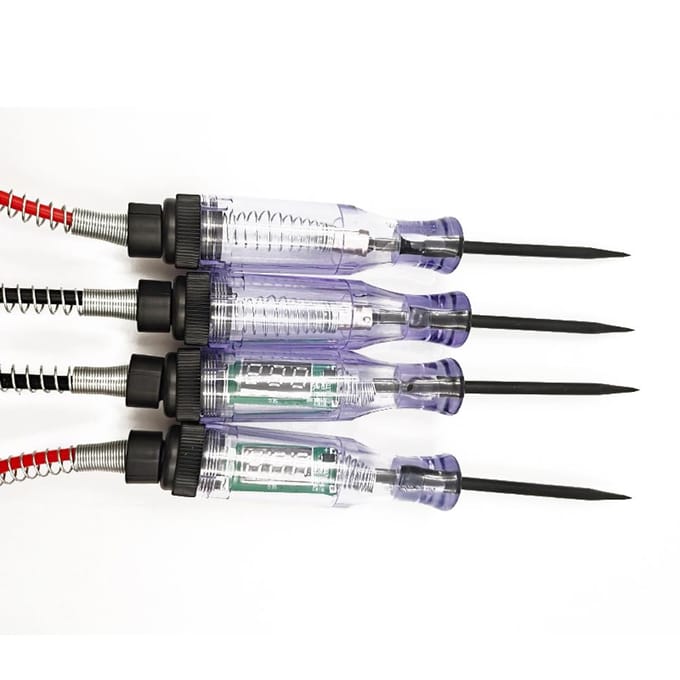 6 V 12 V 24 V Draagbare Auto Automobiel Elektrisch Digitaal Display Circuit Tester Auto Vrachtwagen Circuit 2.8m spring wire gray