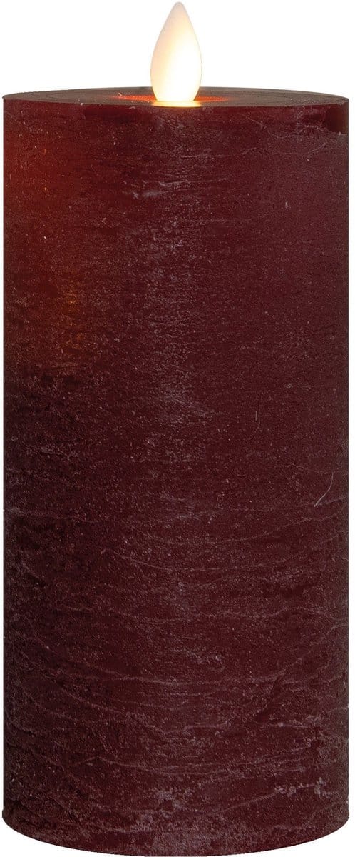 Stompkaars-USB wax 15x7,5 cm bordeaux Anna's Collection