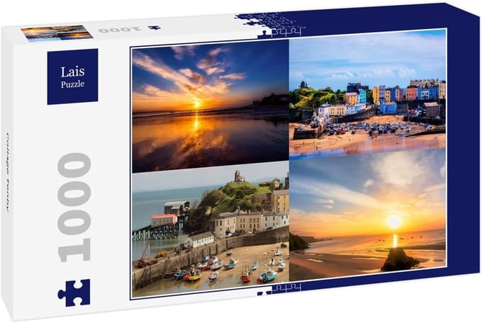 Puzzel Collage - Legpuzzel Spel - Ontspanning Thuis - 1000 Stukjes - 37x6x27 cm