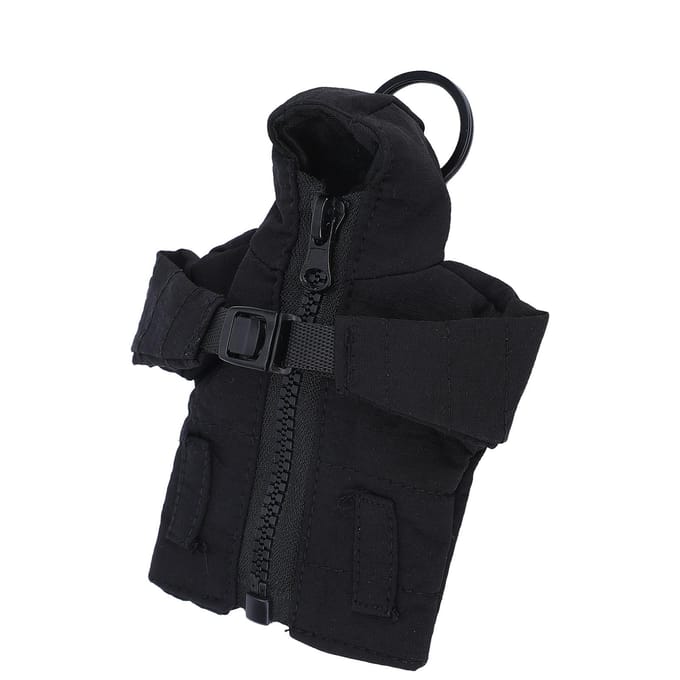 Donsjas Sleutelhanger Cool   Jas Sleutelhanger met   Uniek Grappig   Innovatief Multifunctioneel Zwart black