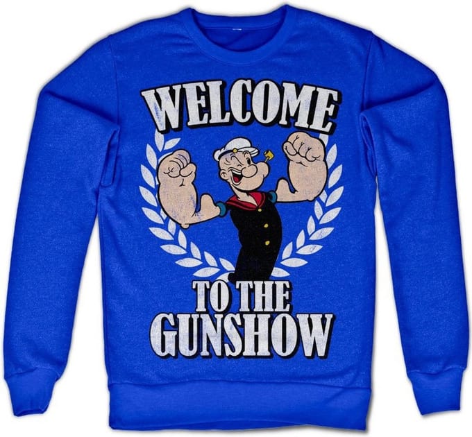 Popeye Welcome To The Gunshow-sweatshirt, blauw