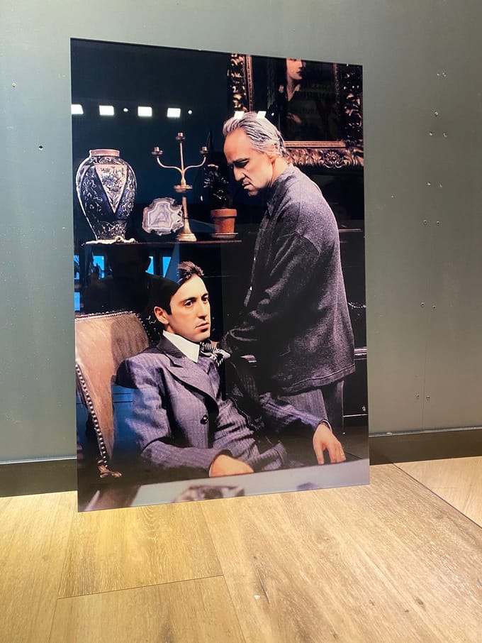 Godfather-al pacino plexiglas schilderij 90x60cm