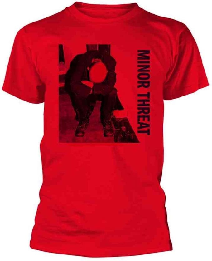 Minor Threat Heren Tshirt -S- Minor Threat LP Rood