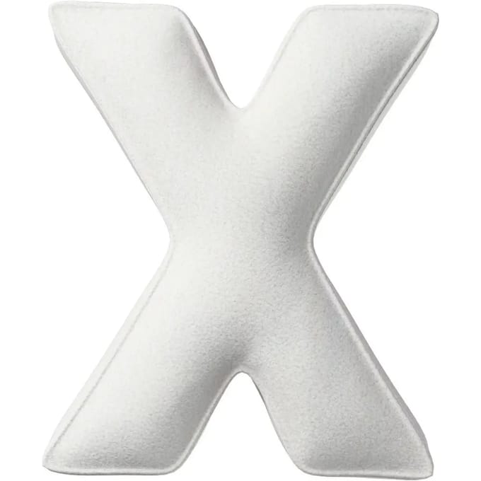 Kussen letter x Yellow Tipi Boucle