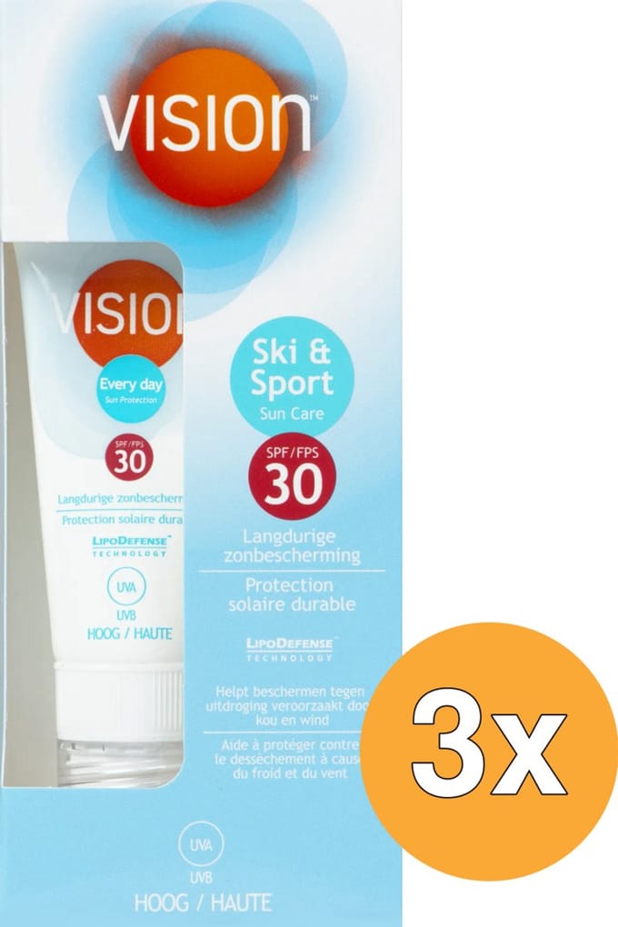 3x Vision Sport Sun Care SPF30 (20 ml)