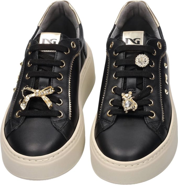 Nero Giardini -Dames - zwart - sneakers - maat 35
