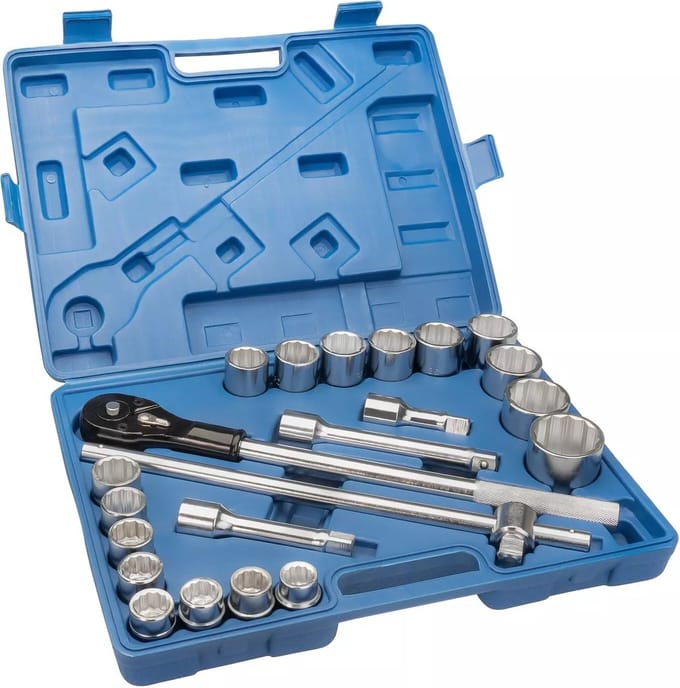 Dopsleutelset - 22-Delig - 3/4" 12-kant - Metrisch