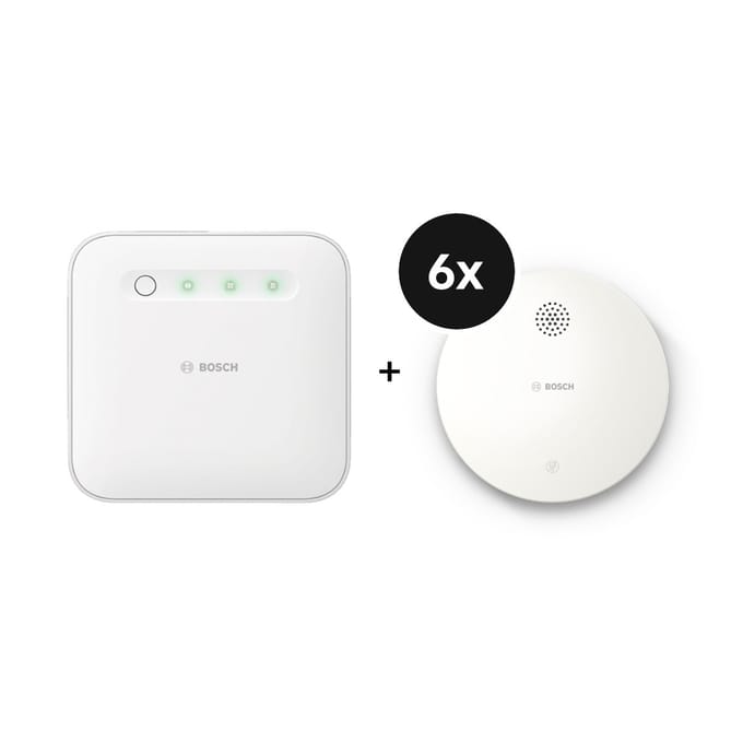 Bosch Smart Home Starter Set met 6 Rookmelders (Gen. 2)