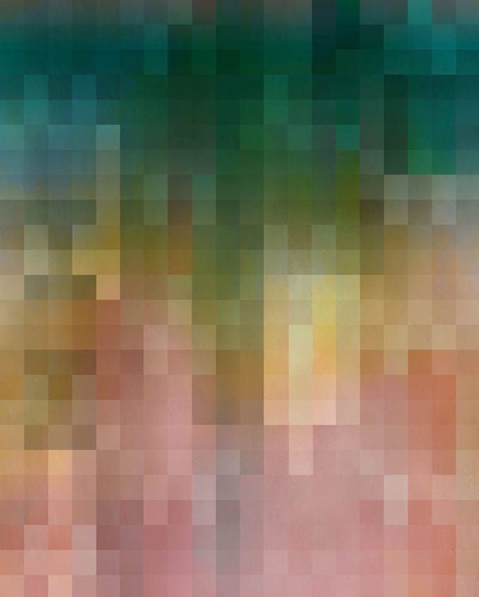 Fotobehang - Paper Pixels 200x250cm - Vliesbehang