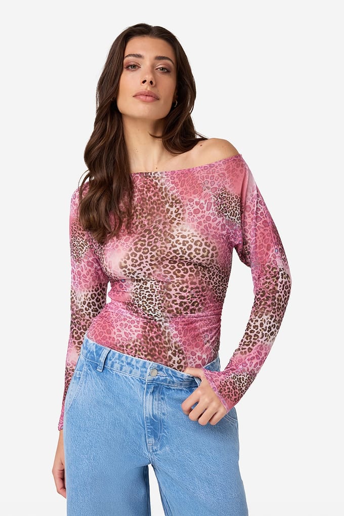 Ibana Britty Leopard Taglia: 40 | Maglie a manica lunga Outlet | Donna