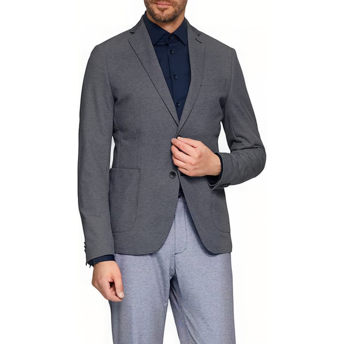 s.Oliver  Jacket Indoor Marine Blue Größe: 48 | Blazer Outlet | Herren | Blau