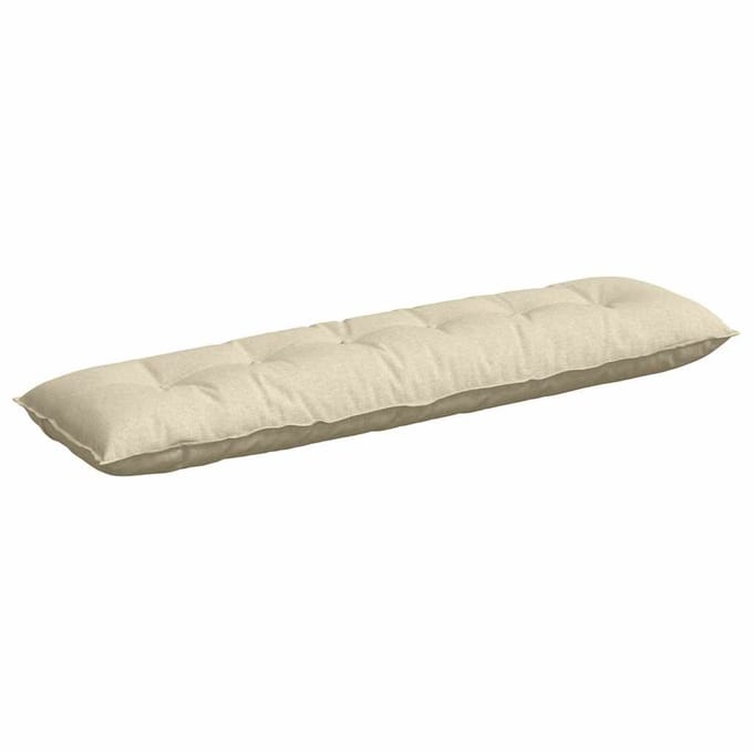 vidaXL - Rugkussen - Crème - 200 - x - 19 - x - 50 - cm - Stof