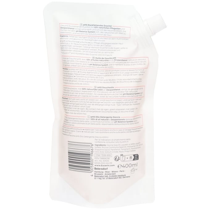 Eucerin pH5 Doucheolie Navulling Droge en Gevoelige Huid 400 Olie
