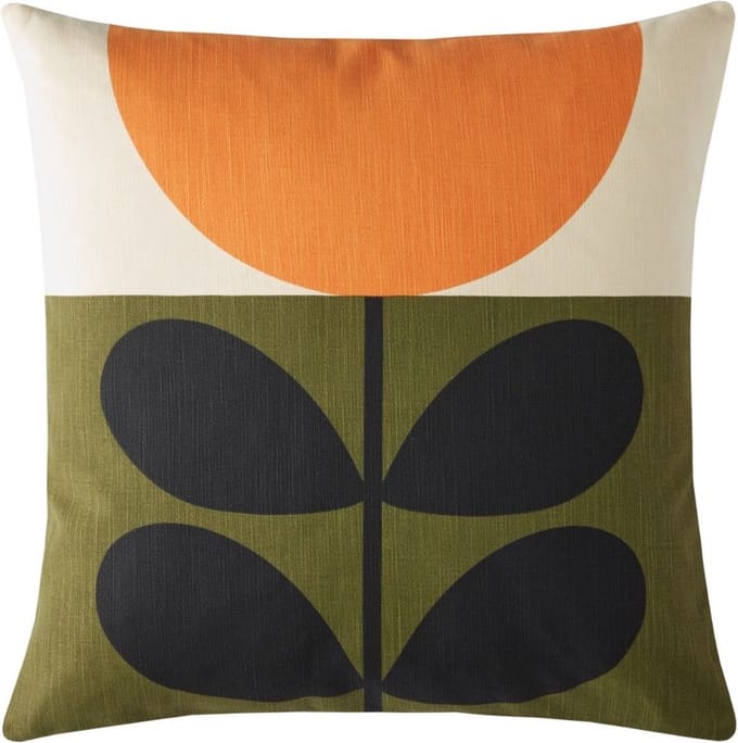 Orla Kiely Sunflower Orange sierkussen - 45x45 cm