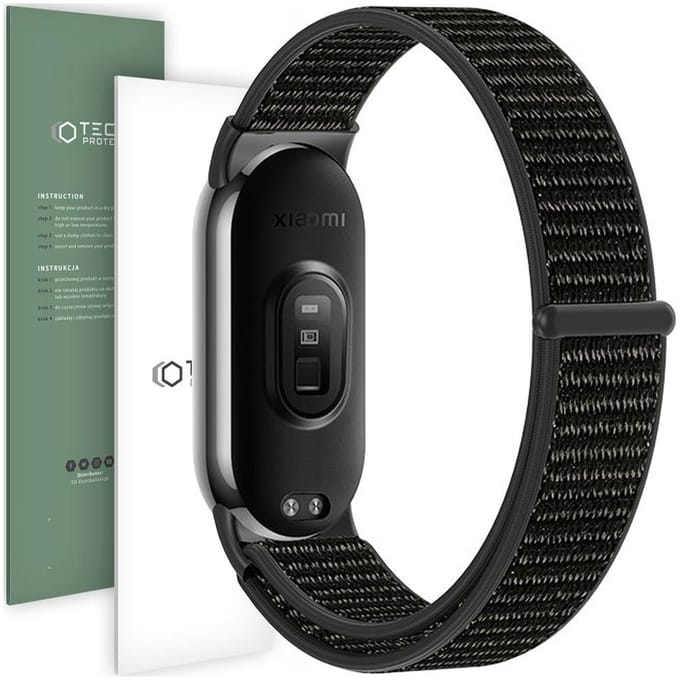 Tech-Protect Nylon Strap for Xiaomi Smart Band 8 / 8 NFC - Black
