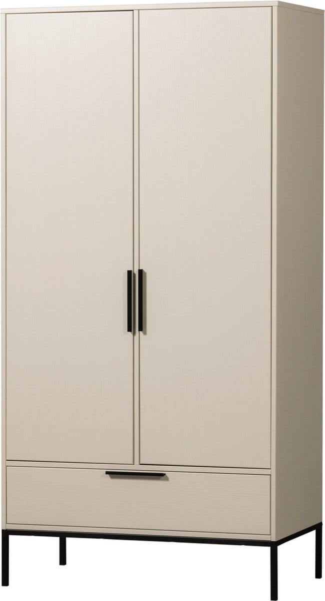 WOOOD Adam 2-deurs kast - Grenen - Dust - 200x100x53 cm