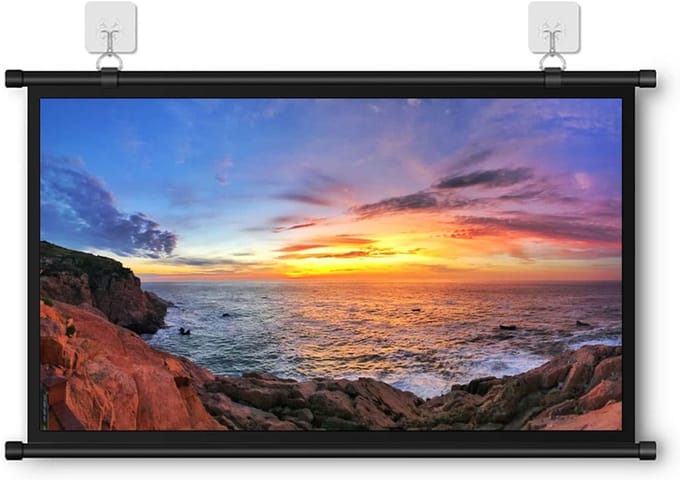 Projectiescherm - Opvouwbaar Scherm - Home Cinema - HD Beeld - 72 Inch - Wit