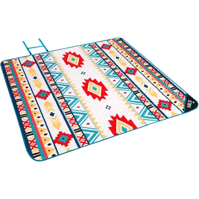 NILS CAMP NC8022 AZTEK Serie - Waterdichte Picknickdeken - 195x200 cm - Polyester en Oxford
