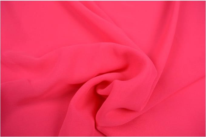 Chiffon stof - Neon roze - 1 meter - Per meter - 150cm breed