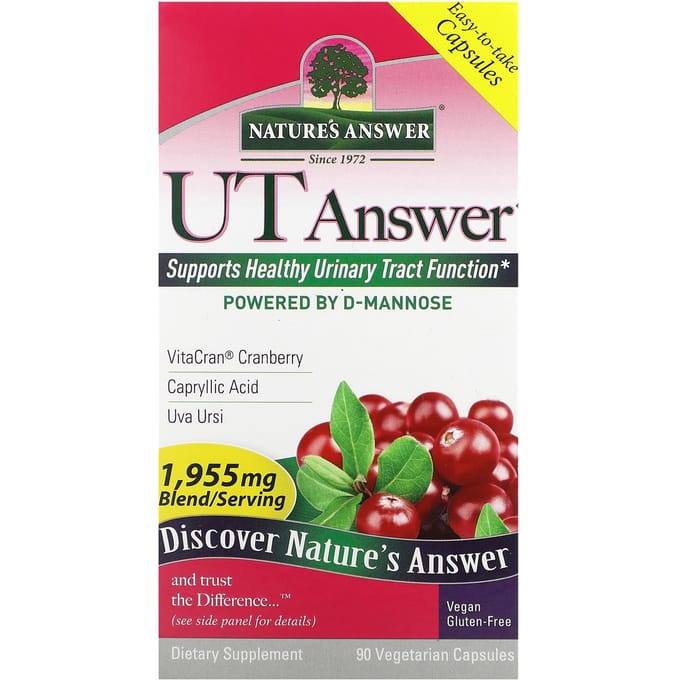 Nature'S Answer, Ut Answer, 1.955Mg, 90 Plantaardige Capsules (651,66 mg per capsule)