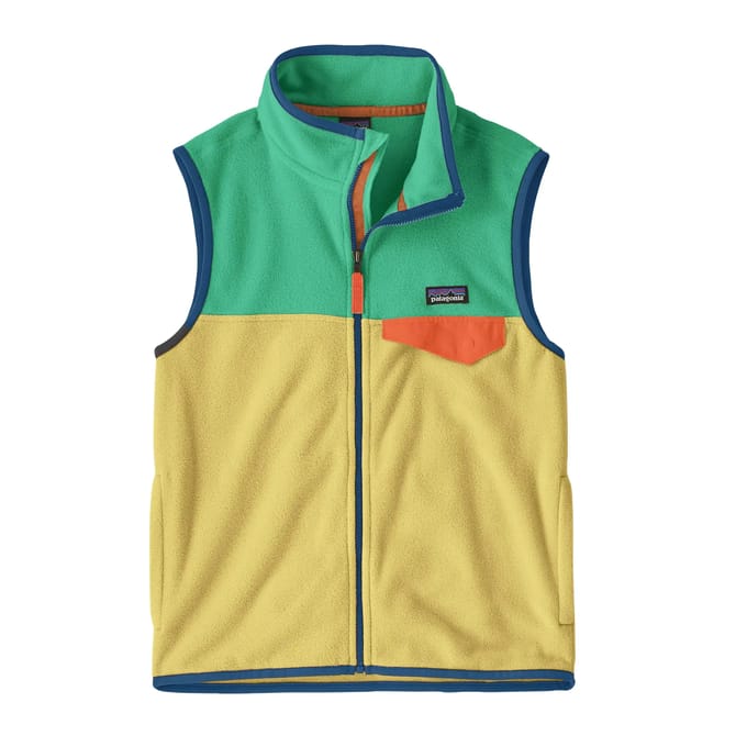 Mouwloos kinderjack Patagonia Micro D Snap-T