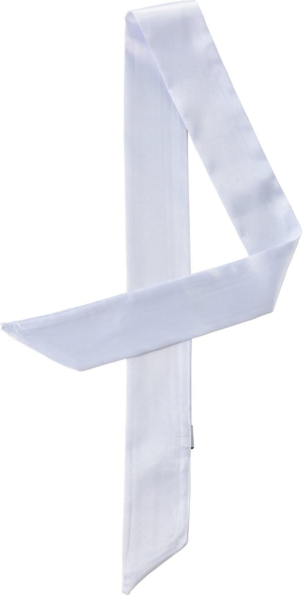 Emilie Scarves - sjaal - satijn - haarsjaal - lint handtas - wit