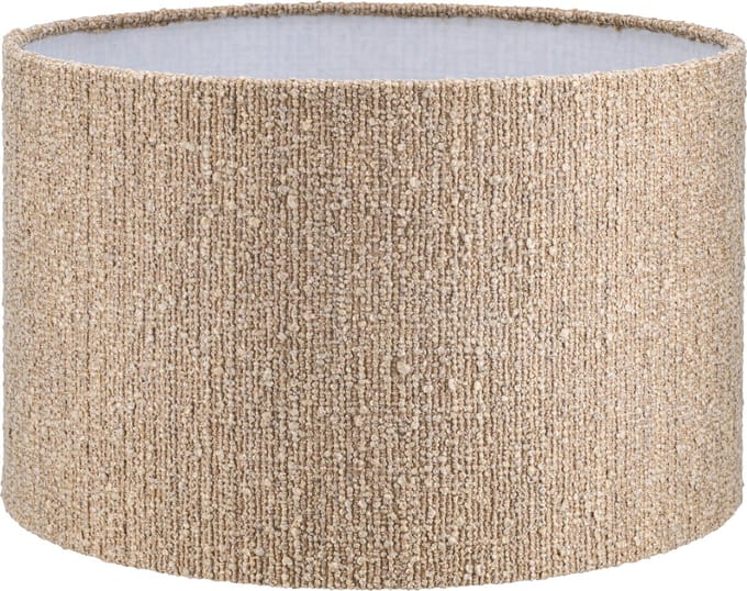 Lampenkap Cilinder - Bouclé beige - Ø 30cm - H 20cm