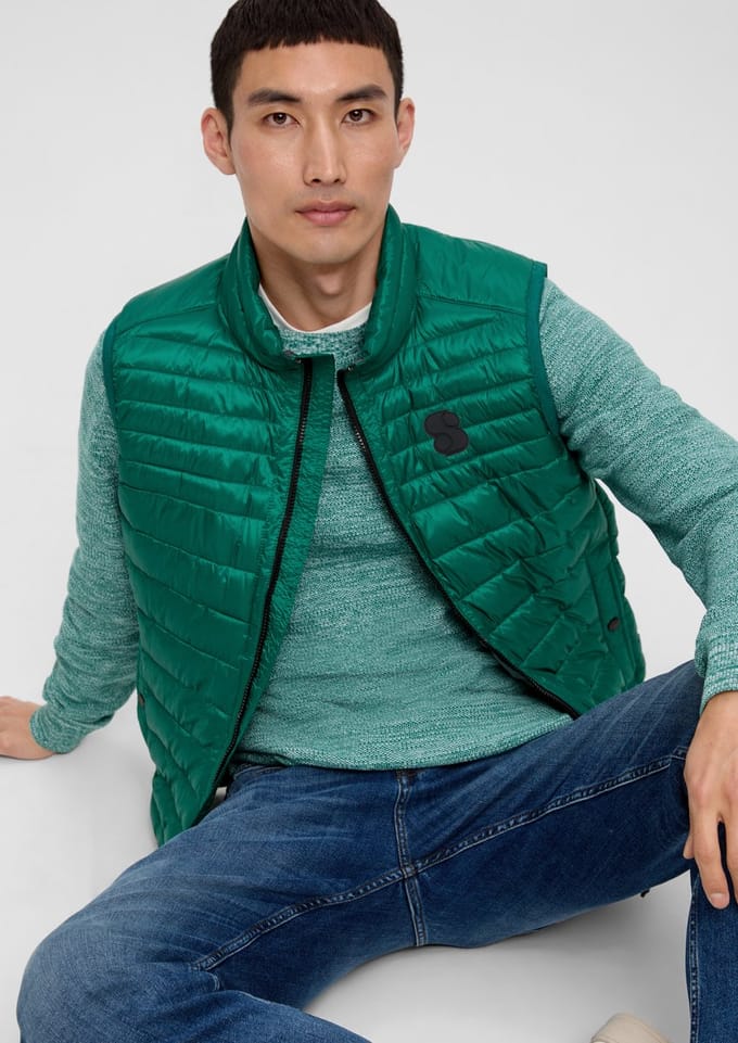 s.Oliver - male - Licht gewatteerde gewatteerde bodywarmer