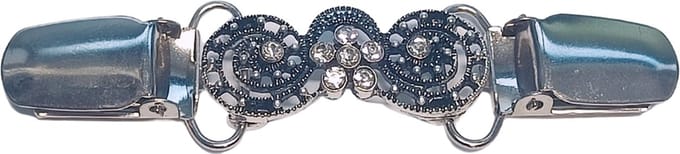 Broche - Vestsluiting - Silver silhouette - Stijlvolle vestsluiting - Silver beauty - Sierpin - Vestklem