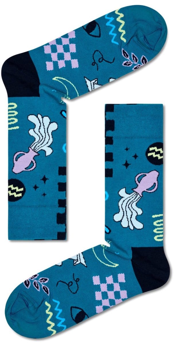 Happy Socks Aquarius Sock - unisex sokken - Unisex - Maat: 36 - 40