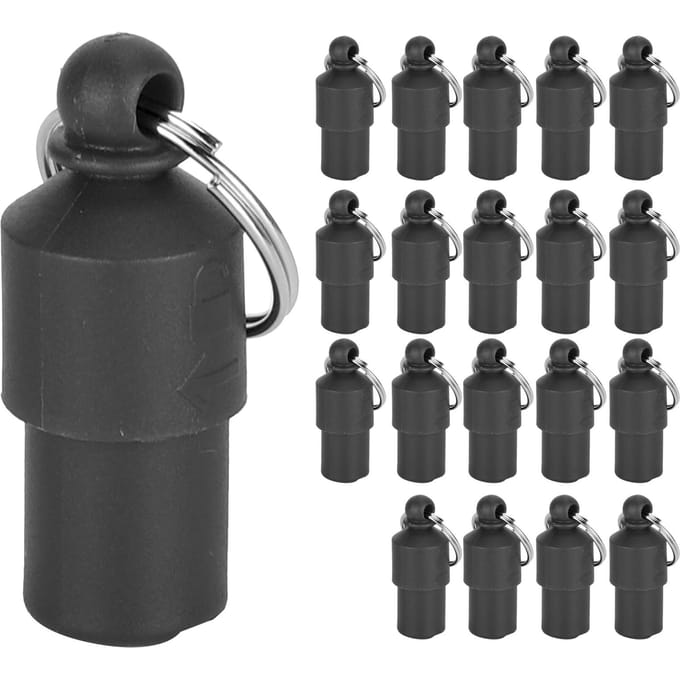 Étiquette anti-perte pour animaux de compagnie, 20 pièces, identification de chien et de chat, nom, adresse, baril de stockage, collier tubulaire, pendentif Black black