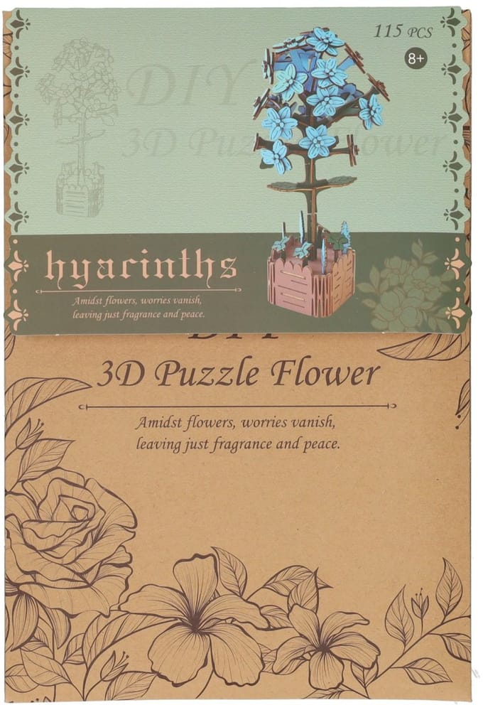 Houten 3D Bouwpakket Hyacint - 115dlg.