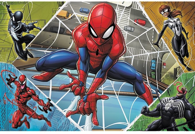 Trefl Spiderman legpuzzel 300 stukjes Marvel stripfiguren.