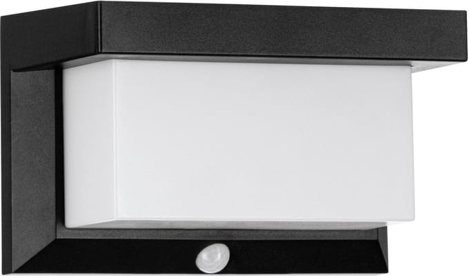 EGLO Utrera Wandlamp Buiten - Solar - Zonne-Energie - Zwart - 20 cm
