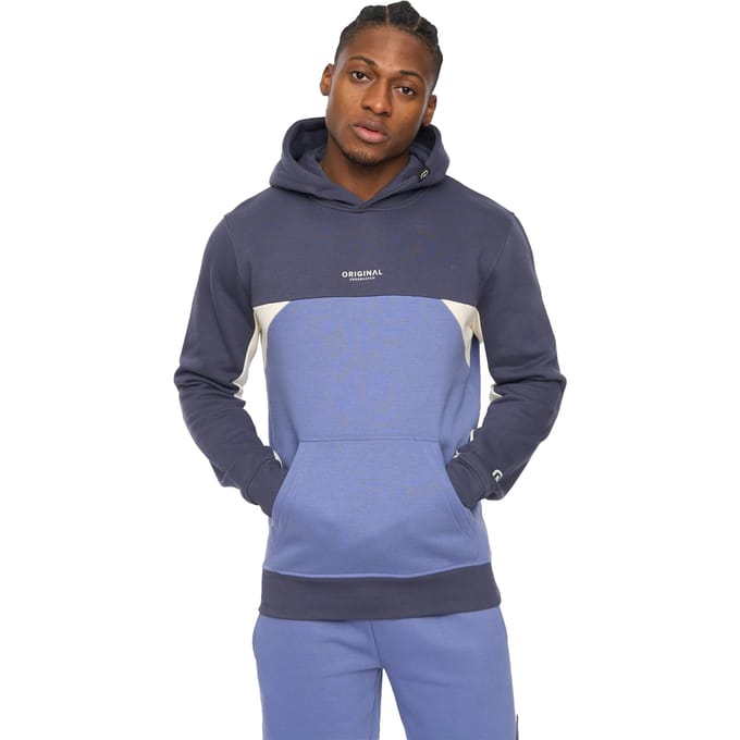 Crosshatch Mannen Castlebay Hoodie (Blauw)