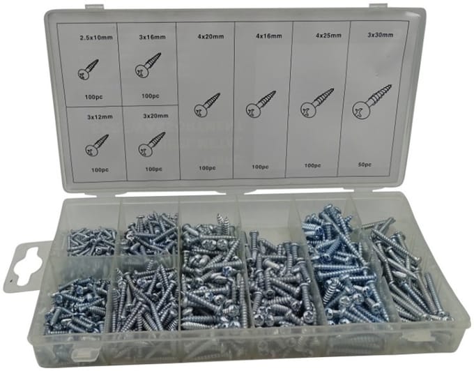 Assortimentsdoosje parkers 750 dlg.