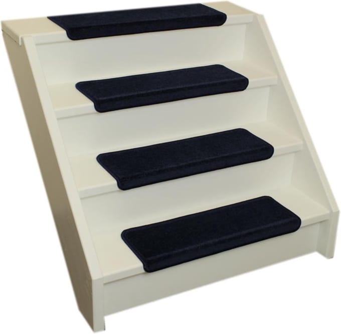 Elite Trapmatten - 15 stuks - Elite-Soft donkerBlauw - 56x17x3,5 - Rechthoekig