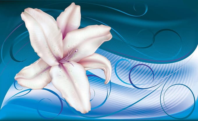 Lily Abstract Photo Wallcovering