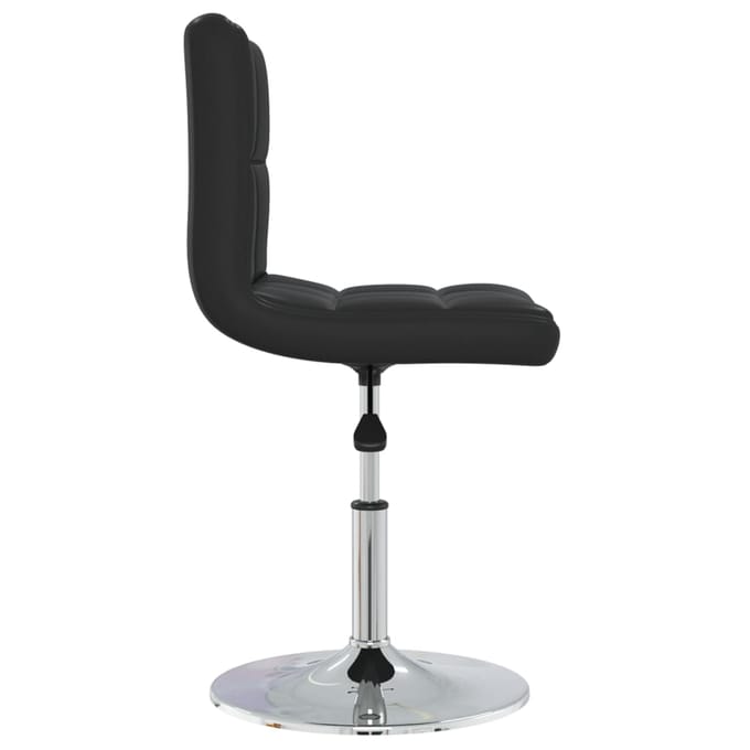 vidaXL - Eetkamerstoel - kunstleer - zwart