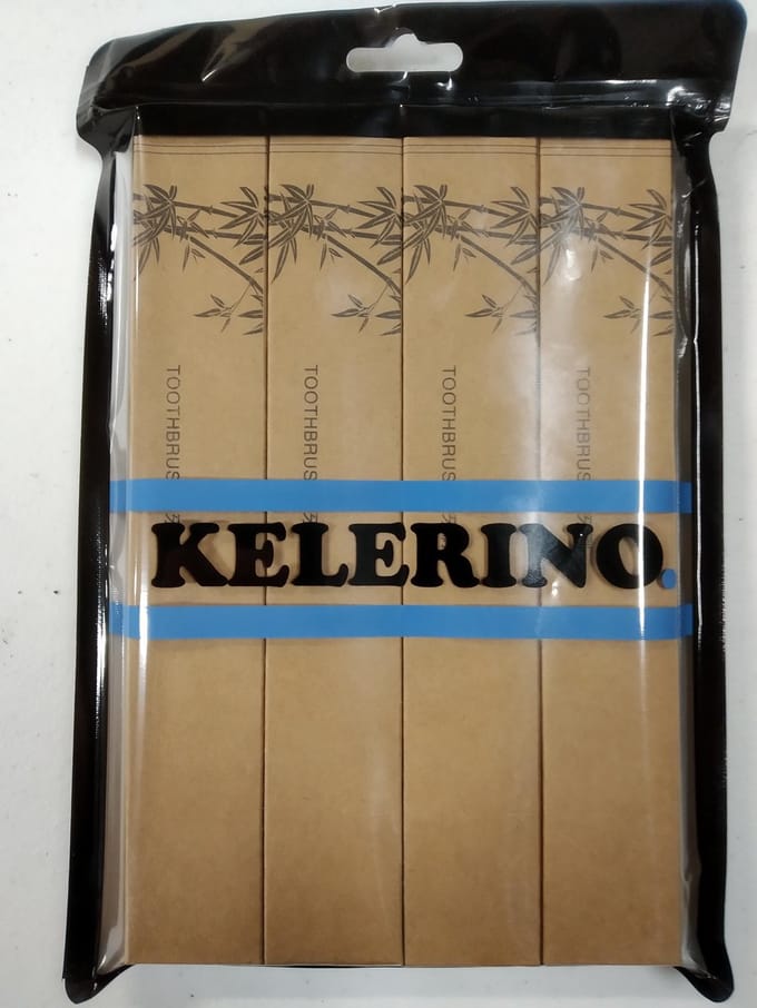 KELERINO. Bamboe Tandenborstel Zacht/medium - 16 stuks