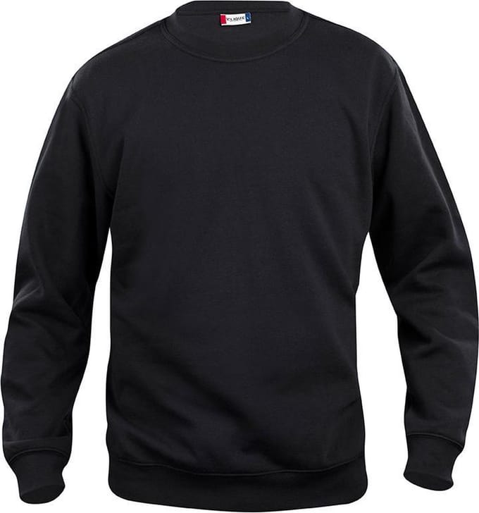 Clique Basic Roundneck Junior 021020 - Zwart - 150-160