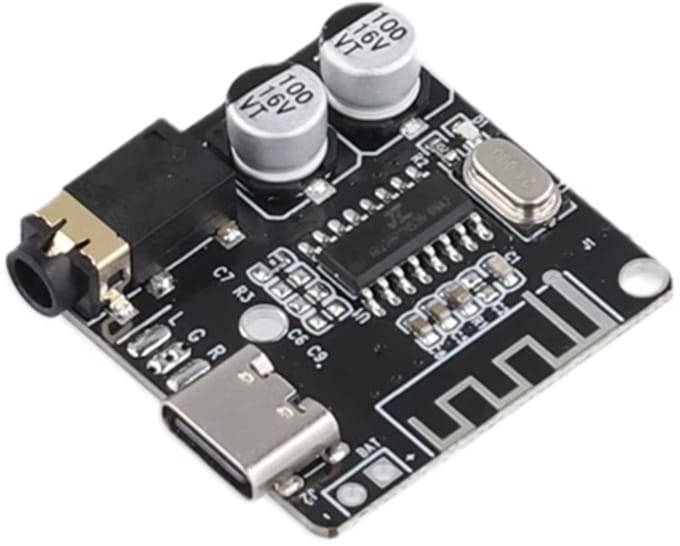VHM-314 Bluetooth 5.0 Audio Receiver Module – Upgraded Versie – WAV/APE/FLAC/MP3 Lossless Decoder – Draadloze Stereo Muziekmodule – USB-C