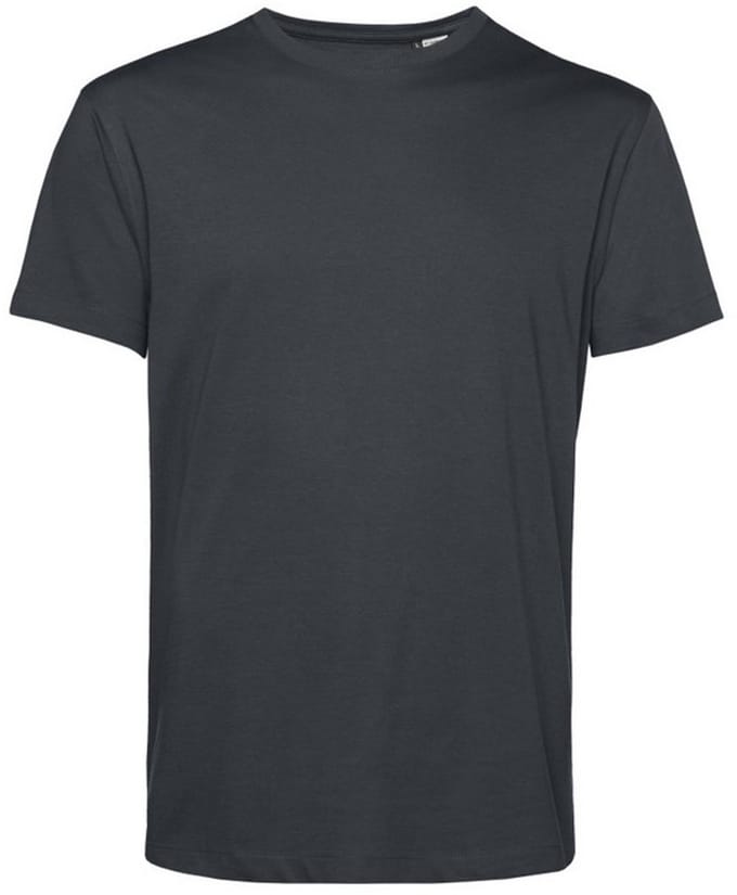 B&C Heren Organisch E150 T-Shirt (Asfalt)