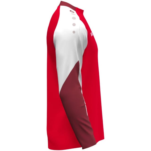 Jako Dynamic Longsleeve Kinderen - Rood / Wit / Donkerrood | Maat: 152