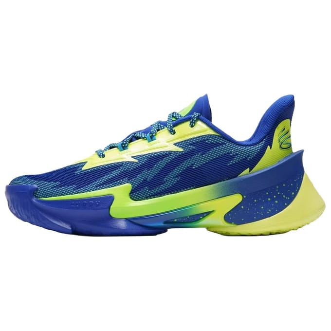 Chaussures de Basketball Under Armour Série CURRY 7 Unisexes Bleu Vert 42 blue