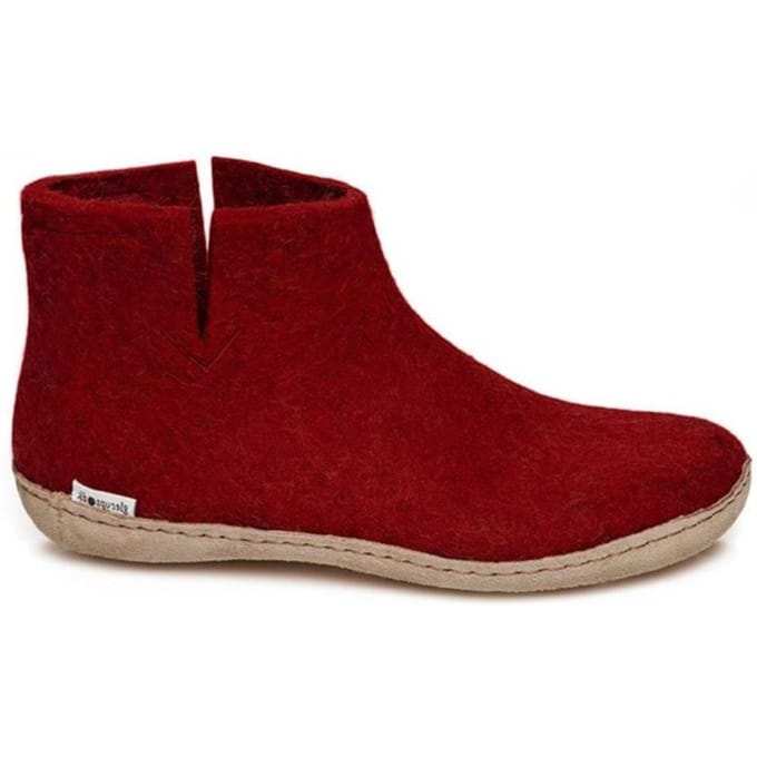 Glerups Low boot leather sole g 08-red