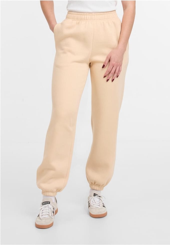 Urban Classics - Basic Essential Dames joggingbroek - 5XL - Creme