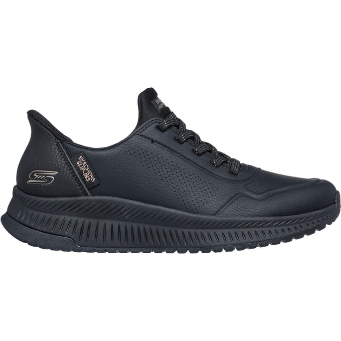 Skechers BOBS Squad 4 Sleutel Look Dames Zwarte Sneakers